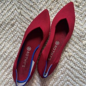 Rothy's The Point Women's Flats Bright Red